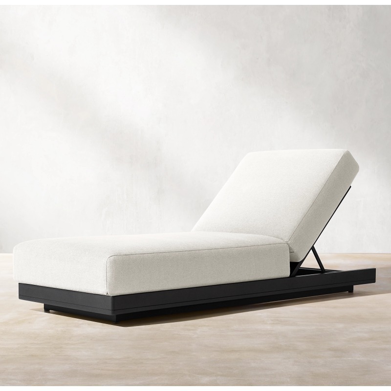 Outdoor Daybed Furniture - 高級防水モダン屋外家具アルミフレームラウンジチェア＆デイベッド（パティオ、ホテル、中庭用）