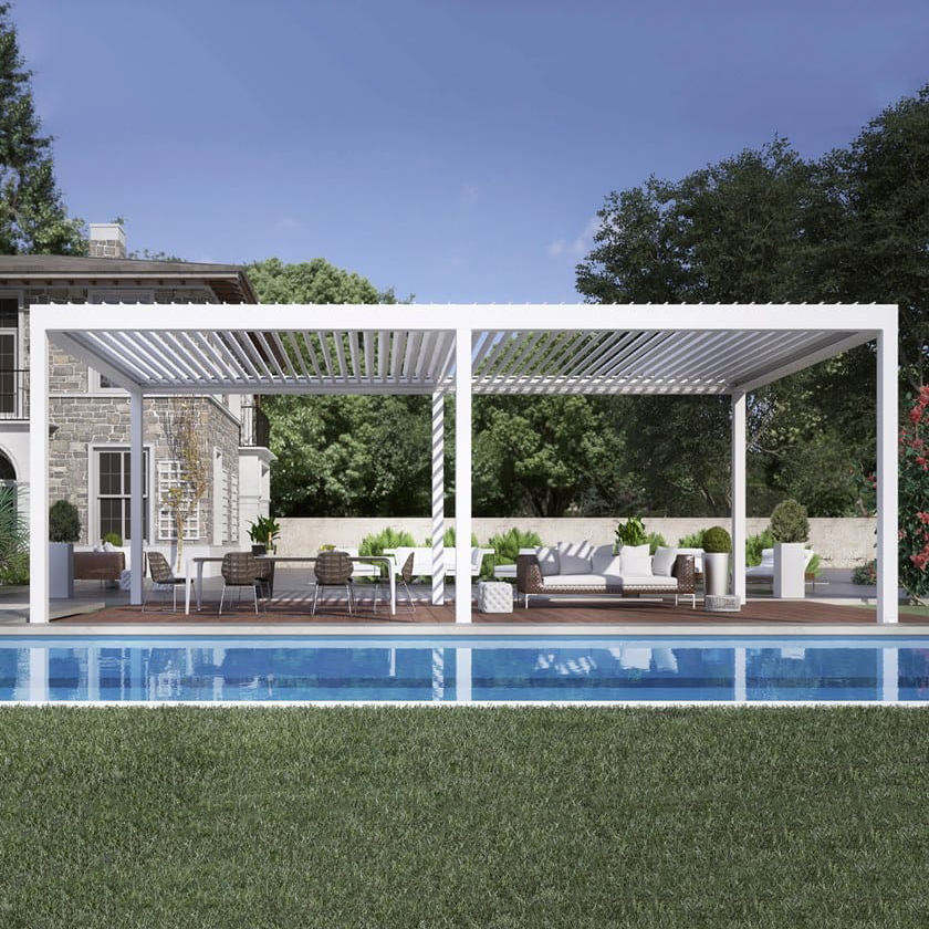陽極酸化処理済みプール用アルミ合金製パビリオン、日よけ・雨よ - Outdoor Furniture Metal のレビューと価格