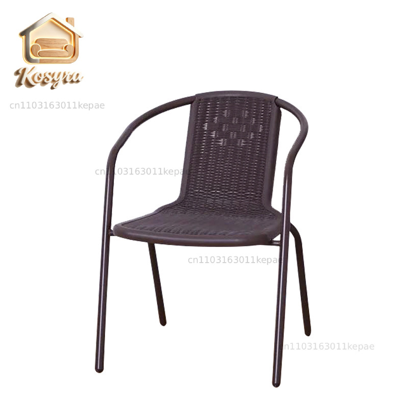 防水屋外プラスチック製椅子 模造ラタンパティオ オープンエア - Outdoor Furniture Metal Chairs のレビューと価格