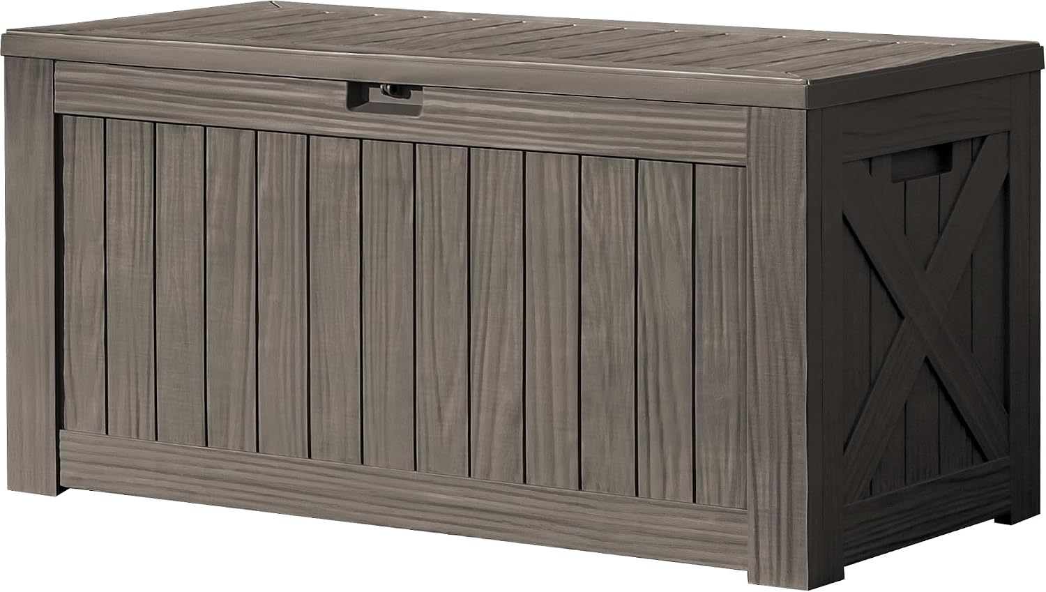 120ガロン大型デッキボックス屋外収納キャビネット 防水樹脂 - Outdoor Furniture Wood のレビューと価格